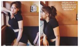 Miu Lê liên tục gác chân lên ghế quán ăn chỉ để chụp ảnh