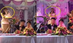 Người yêu cũ cướp sân khấu làm loạn hôn trường, chú rể vẫn tươi cười coi đó là trò đùa