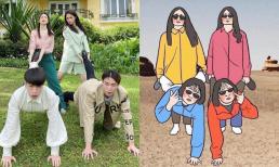 Hoà Minzy hướng dẫn cách tạo dáng cho nhóm bạn thân, nhưng nhìn hình minh hoạ hẳn không ai đủ độ lầy để làm