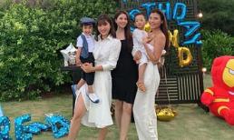 Lương Thế Thành - Thuý Diễm tổ chức sinh nhật hoành tráng cho con trai, chiếm spotlight lại là nhan sắc hội mẹ bỉm sữa