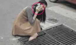 Bị thụt chân xuống cống và được mọi người sốt sắng giải cứu, nhưng hành động của cô gái lại khiến mọi người vô cùng bức xúc