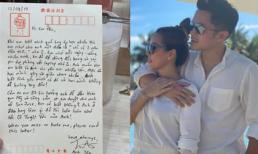 Hoa hậu Thu Hoài hé lộ bức thư viết tay cực dễ thương của bạn trai
