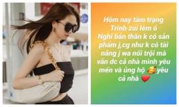 Bị cư dân mạng quay lưng vì status của Vũ Khắc Tiệp, Ngọc Trinh lại thừa nhận mình không có tài năng