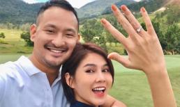 Nối gót Phanh Lee, MC Thu Hoài được bạn trai cầu hôn bằng nhẫn kim cương 'khủng'
