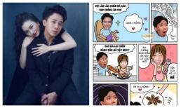 'Troll có tâm' như cư dân mạng chế luôn ảnh như hoạt hình về câu chuyện chiên há cảo khét của vợ chồng Trấn Thành