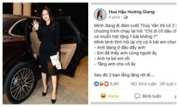 Được mời hát đám cưới Á hậu Thuý Vân nhưng nghe danh sách bài hát của Hương Giang, MC phải 'bỏ chạy'