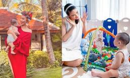Lan Khuê khoe ảnh con trai lớn nhanh như thổi, gương mặt giống hệt bố