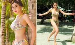 Hoa hậu Diễm Hương đăng ảnh bikini phô vòng một phồn thực