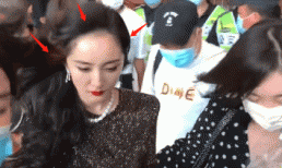 Dương Mịch lộ khuyết điểm hói đầu chỉ vì… một cơn gió 