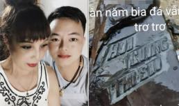 'Cô dâu 62 tuổi' ở Cao Bằng khắc tên của mình và chồng trẻ lên bia đá đặt ở nhà mới 