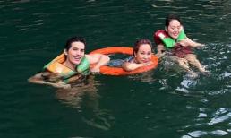 Uyên Linh cùng hội bạn thân Quốc Thiên, Phương Linh khám phá hang động ở Quảng Bình