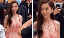 'Sốc' với hình ảnh Angelababy gầy trơ xương cổ dưới ống kính người qua đường 