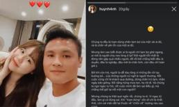 Mới đây còn hạnh phúc, bạn gái Quang Hải bất ngờ đăng status trên nền đen nói về chuyện 'tạm bợ', sự thật là gì?