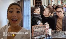 Á hậu Tú Anh 'nhuộm' da màu, khoe được chồng thiếu gia quan tâm 'tận răng' khi đi ghi hình