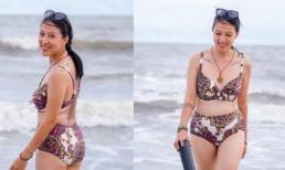 Vợ Phạm Anh Khoa hiếm hoi diện bikini khoe dáng