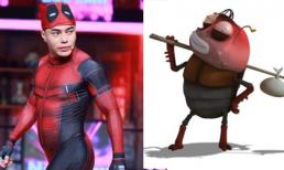 Lê Dương Bảo Lâm mặc đồ người nhện và học 'rắc thính' nhưng lại bị nhận xét giống ấu trùng đỏ