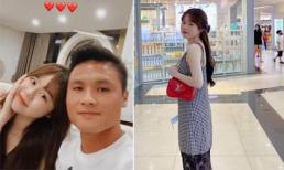 Mặc váy suông đi trung tâm thương mại, bạn gái Quang Hải bị hỏi: 'Em bé mấy tháng rồi?'