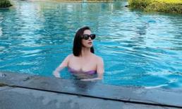 Dân tình 'phát lú' vì tưởng Lã Thanh Huyền thả rông ở bể bơi, nữ diễn viên còn 'thêm dầu vào lửa'