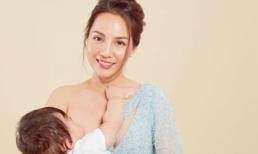 Vợ Hoàng Bách thực hiện bộ ảnh ý nghĩa khi đang cho con bú