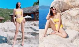 Thoát mác 'bộ xương di động', Lê Thúy ngày càng gợi cảm nhờ tăng cân