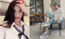 Lan Khuê nay đã nhập hội mỹ nhân sở hữu nhẫn kim cương khủng, nhìn qua đã thấy giá trị không vừa