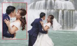 'Cô dâu 62 tuổi' Thu Sao đăng ảnh kỷ niệm 2 năm ngày cưới, zoom cận cảnh màn 'khóa môi' chồng trẻ 