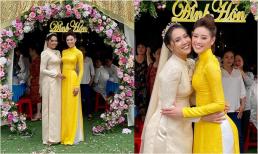 Khánh Vân xuất hiện tại đám cưới anh trai, nhan sắc chị dâu 'chặt đẹp' em chồng Hoa hậu