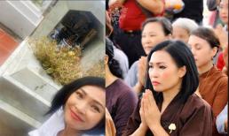 Nhân ngày giỗ 4 năm, ca sĩ Phương Thanh ra mộ thắp hương cho bố của con gái