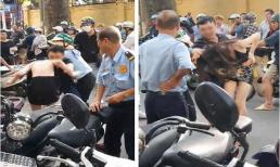 Bức xúc cảnh chồng đánh vợ dã man ngay trên phố để bảo vệ nhân tình hot girl 