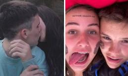 Mới 15 tuổi cậu út nhà David Beckham đã lộ loạt ảnh ôm hôn bạn gái cuồng nhiệt 