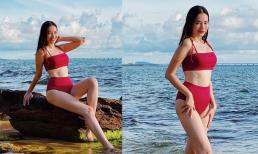 Trúc Diễm diện bikini gợi cảm khi đi du lịch Phú Quốc cùng chồng