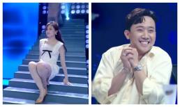 Hari Won suýt trượt chân ngã ngay trên sân khấu, phản ứng của Trấn Thành mới bất ngờ