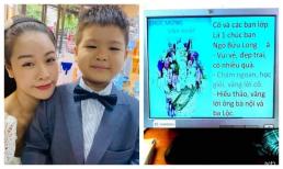 Vừa vui sinh nhật bên con trai, Nhật Kim Anh đã than thở vì cô giáo con không biết sự hiện diện của mẹ ruột