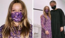 Mặc đồ do mẹ thiết kế, Harper bị chê như khoác rèm cửa lên người