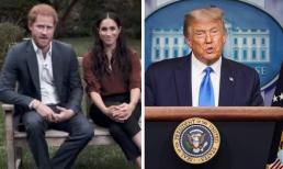 Vợ chồng Meghan gây phẫn nộ vì làm xấu mặt Hoàng gia Anh, Tổng thống Mỹ liền có phát ngôn 'dằn mặt' 