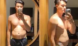 Nổi tiếng là nam thần với body siêu chuẩn, nào ngờ Vĩnh Thụy cũng có lúc lộ bụng bia nhão nhoẹt