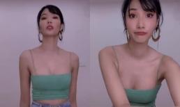 Á hậu Hoàng Thùy gây tranh cãi khi thực hiện vũ đạo giật ngực, khoe vòng một phản cảm