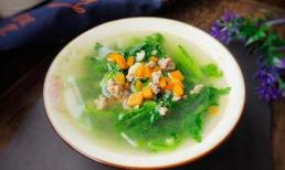 Trong món ăn này, hàm lượng caroten gấp 30 lần dưa chuột, nấu thành canh rất thơm và ngon