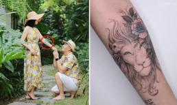Sở hữu nhiều hình xăm, BTV Nguyễn Hoàng Linh tiếp tục xăm hình sư tử trên cánh tay