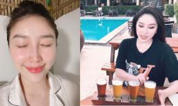 Bảo Thy uống liền một lần 4 cốc bia, tiết lộ đây là phương pháp để có làn da đẹp