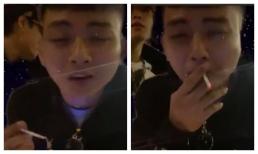 Hoài Lâm gây tranh cãi khi thoải mái hút thuốc lá, nhả khói phì phèo trên sóng livestream 
