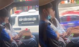 Chàng trai thản nhiên cho tay vào trong áo bạn gái khi đang trên xe buýt đông người!