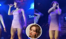 Mặc váy ngắn đi diễn quán bar, Miu Lê lộ bắp đùi to và bị gọi là 'cô bé đô con'