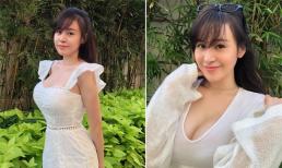 Chán kín cổng cao tường, Bà Tưng quay lại 'lối cũ' chuộng đồ xẻ sâu khoe vòng một căng tràn