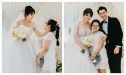 Con gái Thảo Trang - Phan Thanh Bình đã lớn phổng phao, xuất hiện cực xinh xắn trong tiệc cưới lần hai của mẹ