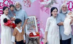 'Ông trùm' phim kiếm hiệp Kim Dung tổ chức tiệc đầy tháng cho con gái, nhan sắc vợ kém 31 tuổi mới gây chú ý