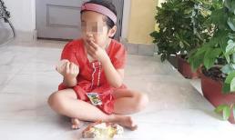 Bé gái bốc xôi giò ăn ngon lành được bố gói phần về từ đám cưới và câu chuyện kể rớt nước mắt