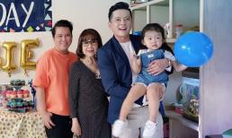 Ca sĩ Quang Toàn trẻ trung đến chúc mừng sinh nhật con gái diễn viên Hoàng Anh