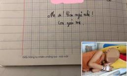 Rơi nước mắt trước dòng nhật ký của học sinh lớp 5 bị ung thư trước khi qua đời: 'Mẹ ơi, con ngủ nhé, con yêu mẹ'