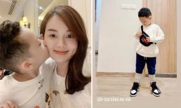 Chưa đầy 5 tuổi, con trai Ly Kute đã cao gần bằng mẹ